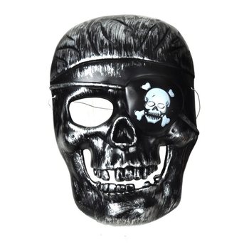 Piraten Totenkopf-Masken im Display (58 Stk.)