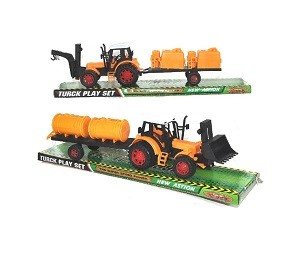 Traktor mit Anhänger auf Blisterkarte (2-teilig)