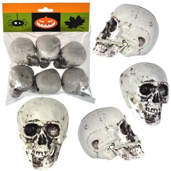 Deko-Totenköpfe im Beutel 6er-Set (6 Beutel)