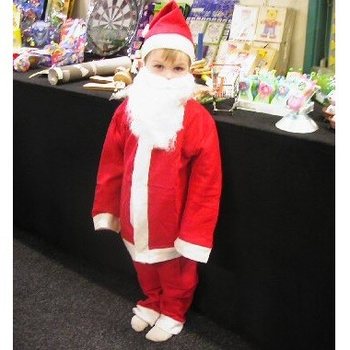 Weihnachtsmann-Kostüm für Kinder | 4-teiliges Set