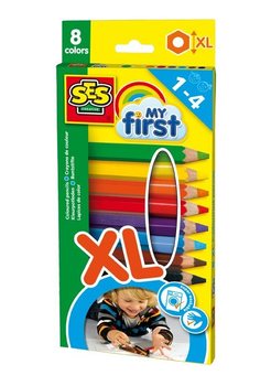 SES Creative My First - XL Buntstifte für Kleinkinder (8er Pack)