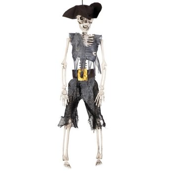Hänge-Skelett Piratenkapitän 40 cm (6 Stk.)