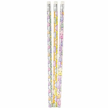 Neon 'Kacke' Bleistifte mit Radiergummi (12er-Pack)