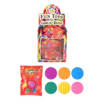 BOUNCING PUTTY IN MITGEBSEL-TÜTEN IM DISPLAY (60er Pack)