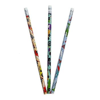 FAHRZEUGE BLEISTIFT MIT RADIERGUMMI (12 Stk.)