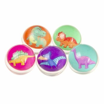 Dinosaurier-Flummis Ø 3.2 Cm. (50 Stk.)