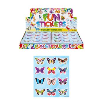FUN STICKERS – MODELL: SCHMETTERLINGE (120 Stk.)
