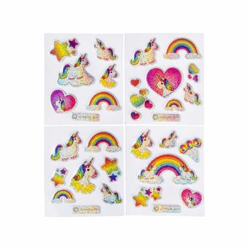 GLITZER STICKER - EINHORN (100 Stk.)