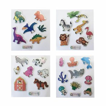 Glitzersticker - Modell: Tiermix (100 Stk.)