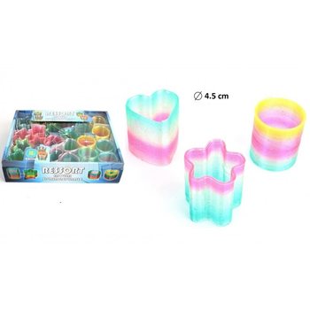 REGENBOGENSPIRALEN IM MIX-DESIGN Ø4,5 CM IM DISPLAY (24 Stk.)