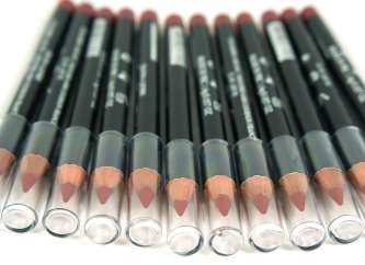 Lippen- und Eyeliner Rot/Braun (12 Stück)