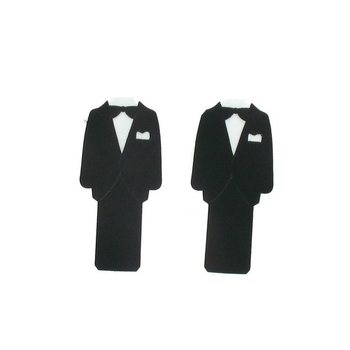 Verpackungsdekoration Smoking / Tuxedo (12 Stk.)