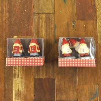 4 Teelicht Puppen WEIHNACHTEN IN-GESCHENK-KASTEN (12st.)