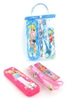 Süßes Schreibwaren-Set im Täschchen (24 Stück)