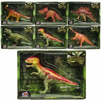 Dinosaurier Spielfiguren - Luxus Geschenkbox - Verschiedene Arten (6er Set)