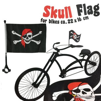 PIRATES FLAG für das Fahrrad 22 x 16 cm. (24st.)