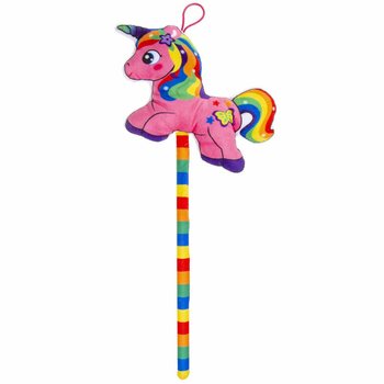 Plüsch Einhorn am Stab - Farbmix (12 Stk.)