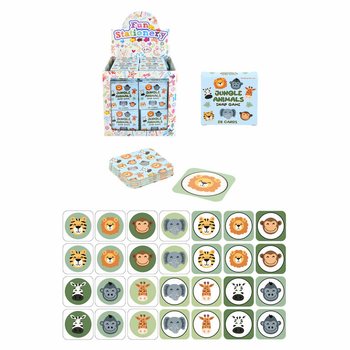 KLEINE MEMORY-SPIELE - MODELL: DSCHUNGELTIERE - IM DISPLAY (64 Stk.)