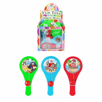 Piraten Paddle Bat Spiel - Im Display (96 Stk.)