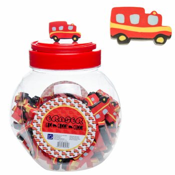 Radiergummi Feuerwehrauto im Topf (100 Stk.)