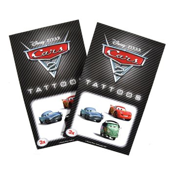 3-teiliges Disney Cars 2 Tattoo-Set für Kinder (50 Stk.)