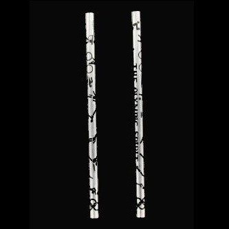 Holzbleistifte Silber/Schwarz (144 Stk.)