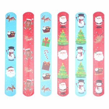 Weihnachts-Klatscharmbänder Sortiment (120 Stk.)