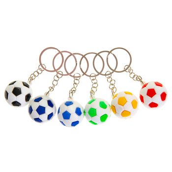 Fußball-Schlüsselanhänger - Farbmix (48er-Set)