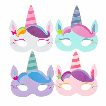 FOAM MASK MIX UNICORN / UNICORN (48 Stück)