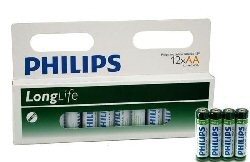 12x BATTERY "PHILIPS - SUPER HEAVY DUTY" AA - (. 12st auf Blister) LONG LIFE