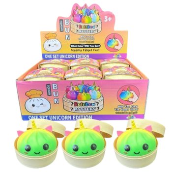 RAGE - Squishy Bun Dumplings GROSS - ONE SET UNICORN EDITION (Maße 8,5 x 8,5 x 7,5 cm) (12 Stk.)