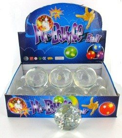 Glitzer-Flummi - 6 cm (12 Stk.)