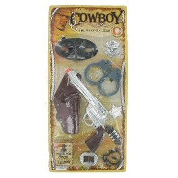 Großes Cowboy-Set auf Karte (6er-Pack)