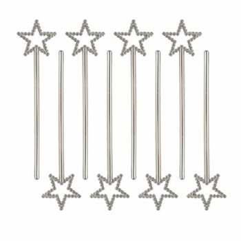 Zauberstab mit Stern, 17 cm (1 Packung à 8 Stk.)