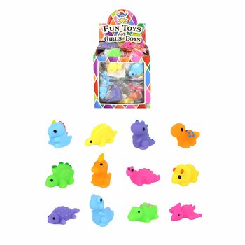 SQUISHY DINOSAURIER FÜR GRIFFELBEUTEL - DISPLAY (96 Stk.)