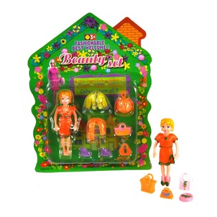 Kleines Puppen-Set auf Karte (6er-Pack)