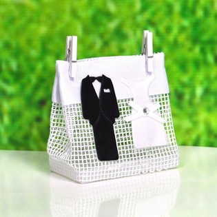 Hochzeit Geschenkt&uuml;ten mit Holzklammern (12 Stk.)