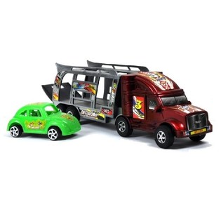 SPIELZEUG-LKW MIT AUTO (2-teilig)