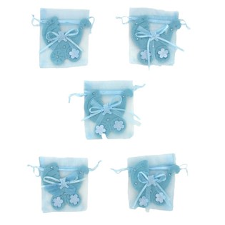GESCHENKBEUTEL ZUR GEBURT - BABYBLAU (12 Stk.)