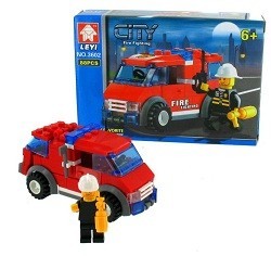 BRICKS FEUERWEHR BAUSTEINE (6 Stk.)