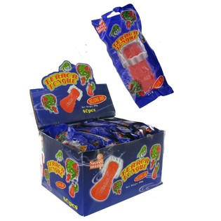 Vampirgebiss mit Bonbon-Zunge (40 Stk.)