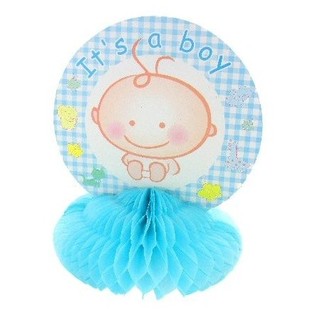GEBURT TABELLENDEKORATION - BABY BLUE (8st).