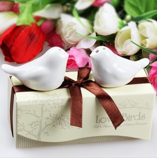 "LOVE BIRDS" Salz- und Pfefferstreuer Hochzeit danken (5st.)