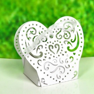 Laser-Cut Hochzeit Gastgeschenk-Verpackung (12er Pack)