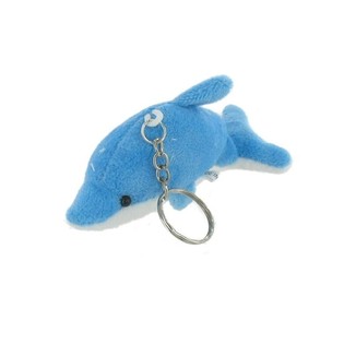 PLÜSCH DELPHIN SCHLÜSSELRING MIT LICHT (18st).