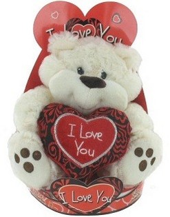 Großer Plüschbär 'I Love You' (2 Stk.)