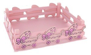 DEKO-KÖRBCHEN - BABYROSA (2 Stk.)