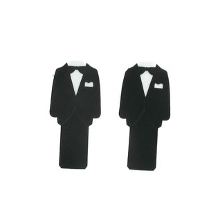 Verpackungsdekoration Smoking / Tuxedo (12 Stk.)