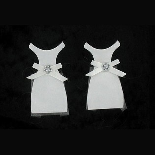 Verpackungsdeko Brautkleid (12 Stk.)