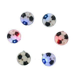 FU&szlig;BALL-BUTTON MIT LED-BELEUCHTUNG (25 Stk.)
